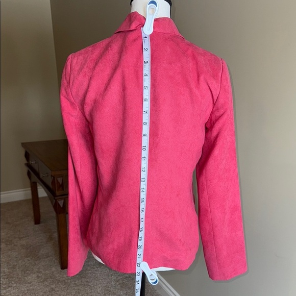 Pink Structured Blazer from Northern Reflections with Notched Lapels Size S - Picture 8 of 14